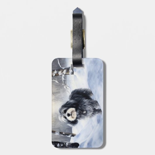 Havanese Let It Snow Weihnachten Gepäckanhänger (Rückseite vertikal)