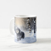 Havanese Let It Snow Weihnachten Kaffeetasse (Vorderseite Links)
