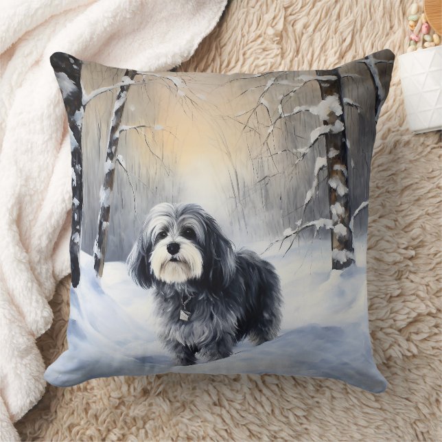 Havanese Let It Snow Weihnachten Kissen (Decke)