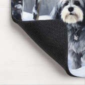 Havanese Let It Snow Weihnachten Mousepad (Ecke)