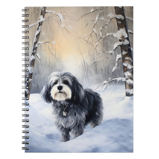 Havanese Let It Snow Weihnachten Notizblock (Vorderseite)
