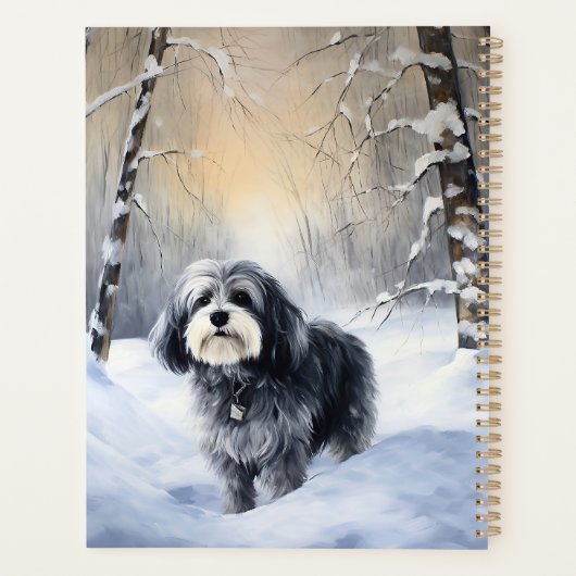 Havanese Let It Snow Weihnachten Planer (Rückseite)