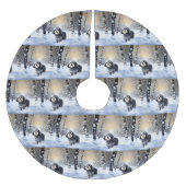 Havanese Let It Snow Weihnachten Polyester Weihnachtsbaumdecke (Vorderseite)