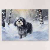 Havanese Let It Snow Weihnachten Puzzle (Horizontal)