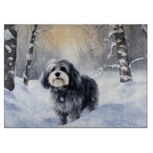 Havanese Let It Snow Weihnachten Schneidebrett