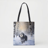 Havanese Let It Snow Weihnachten Tasche (Vorderseite)