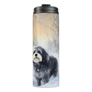 Havanese Let It Snow Weihnachten Thermosbecher
