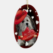 Havanese Liebe Keramik Ornament (Rechts)