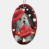 Havanese Liebe Keramik Ornament (Links)