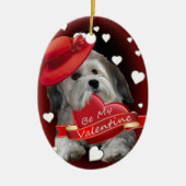 Havanese Liebe Keramik Ornament (Vorne)