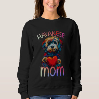 Havanese Liebhaber Herzdesign Frauen Havanische Ma Sweatshirt
