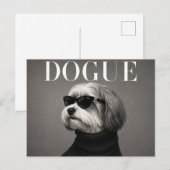 Havanese Luxus-Mode-Editorial Postkarte (Vorne/Hinten)