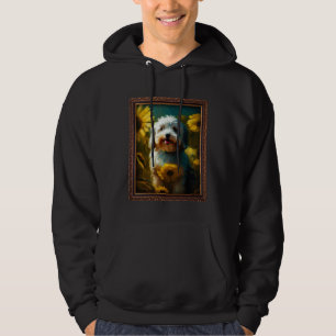 Havanese-Malerei Sonnenblume Blume Mutter Frauen F Hoodie