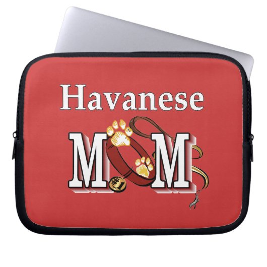 Havanese-Mama Laptopschutzhülle (Vorderseite)