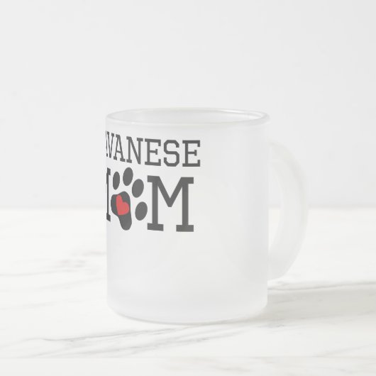 Havanese Mama Mattglastasse (VorderseiteRechts)