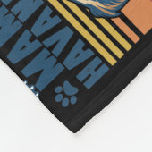 Havanese Mama Mother Retro Gifts Dog Mom  Fleecedecke (Ecke)