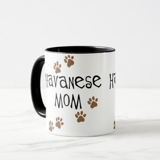 Havanese Mama Tasse (Vorderseite Links)