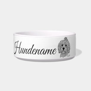 Havanese Minimalist Line Art personalized bowl Napf
