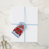 Havanese mit dem Weihnachtsmann im Auto Geschenkanhänger (Mit Garn)