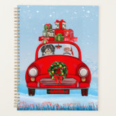 Havanese mit dem Weihnachtsmann im Auto Planer (Vorderseite)