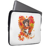 Havanese mit Herzstück aus Herbstblättern Laptopschutzhülle (Vorne Rechts)