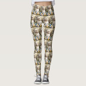 Havanese mit Ostereiern Leggings (Vorderseite)