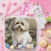 Havanese mit Ostereiern Pappteller (Party)