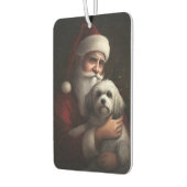 Havanese mit Weihnachtsmann Weihnachten Autolufterfrischer (Links)