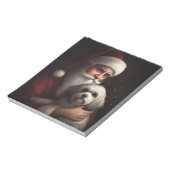 Havanese mit Weihnachtsmann Weihnachten Notizblock (Rotiert)