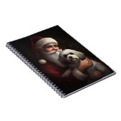 Havanese mit Weihnachtsmann Weihnachten Notizblock (Rechte Seite)