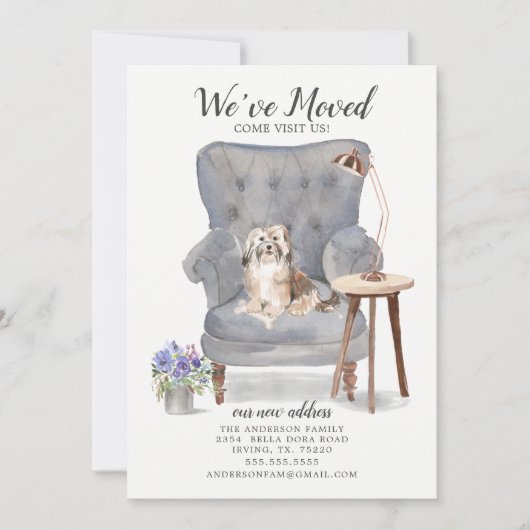 Havanese Moving Ankündigung (Vorderseite)