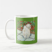 Havanese n Poppies Kunst, Dichtung und Musik Kaffeetasse (Links)