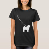 Havanese on a Leash Dog Mom Dad Pet Cute Puppy T-Shirt (Vorderseite)