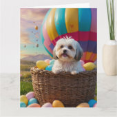 Havanese Ostereier Karte (Vorderseite)