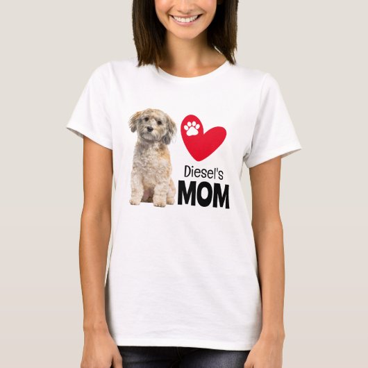 Havanese Personalisiert Mama T - Shirt (Vorderseite)