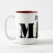 Havanese Personalisiert Peeking Mama Zweifarbige Tasse (Links)