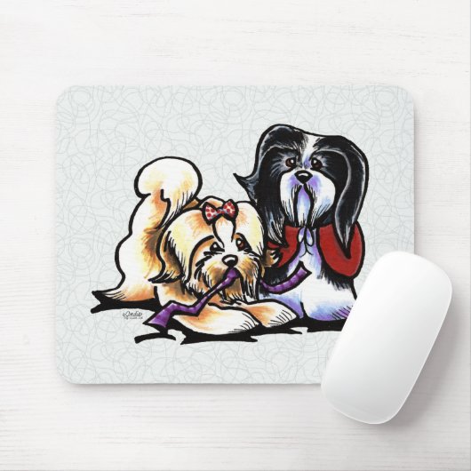 Havanese Playmates Mousepad (Mit Mouse)