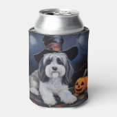 Havanese Pumpkins Halloween Beängstigend Dosenkühler (Kanne Vorderseite)