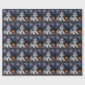 Havanese Pumpkins Halloween Beängstigend Geschenkpapier (Flach)