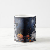 Havanese Pumpkins Halloween Beängstigend Kaffeetasse (Mittel)