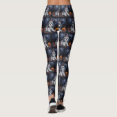 Havanese Pumpkins Halloween Beängstigend Leggings (Rückseite)