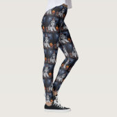 Havanese Pumpkins Halloween Beängstigend Leggings (Rechts)