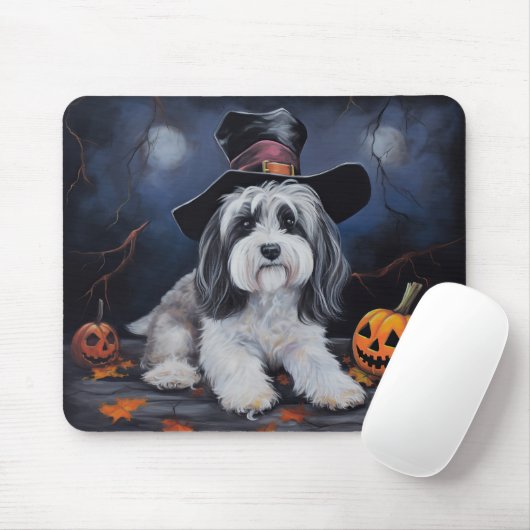Havanese Pumpkins Halloween Beängstigend Mousepad (Mit Mouse)