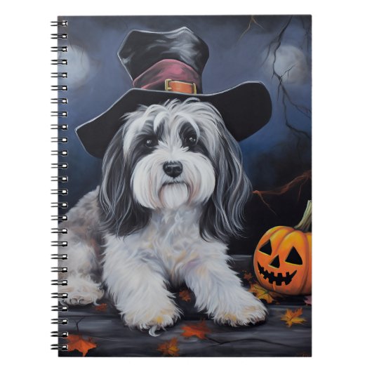Havanese Pumpkins Halloween Beängstigend Notizblock (Vorderseite)