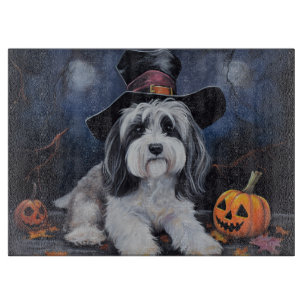 Havanese Pumpkins Halloween Beängstigend Schneidebrett