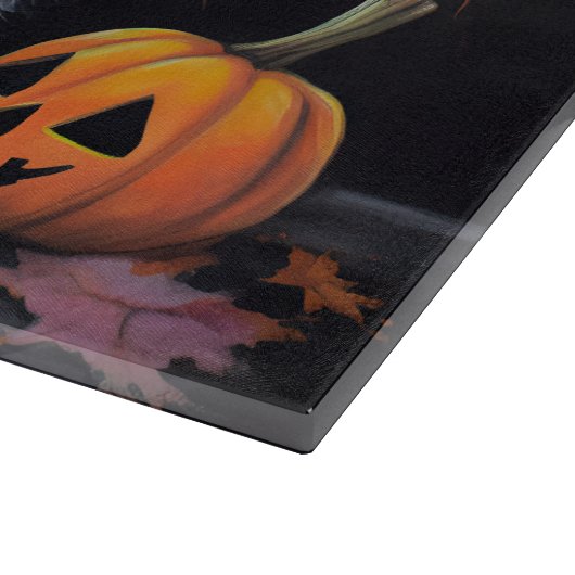 Havanese Pumpkins Halloween Beängstigend Schneidebrett (Ecke)