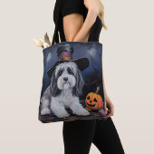 Havanese Pumpkins Halloween Beängstigend Tasche (Von Nahem)