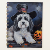 Havanese Pumpkins Halloween Scary Planer (Vorderseite)