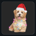 Havanese puppy christmas gift for her quadratischer aufkleber<br><div class="desc">Das beste Shirt für Ihren Kleiderschrank und stolze Momente,  sodass Sie Ihren T - Shirt gelassen,  Ihre Botschaft und Liebe zu erkunden.</div>