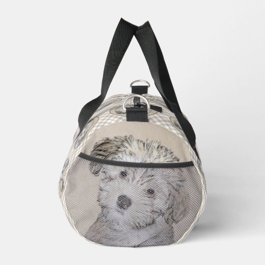 Havanese Puppy Malerei Sable Original Haustier Hun Duffle Bag (Rechts)